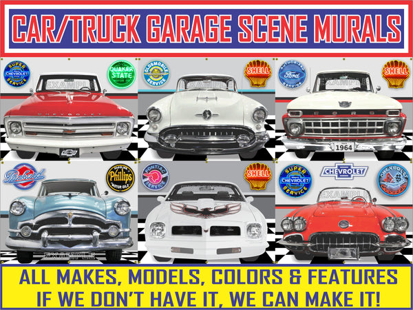 Car Garage Scene Banners