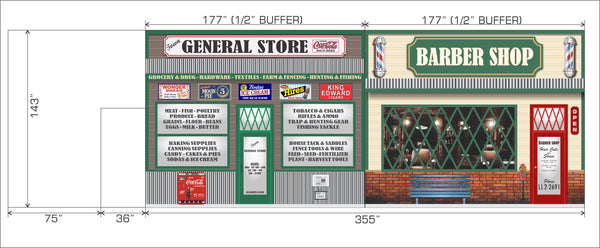 CUSTOM GROUP LOT CITY SCENE BANNERS SIX AS PER IMAGES AND DESCRIPTIONS
