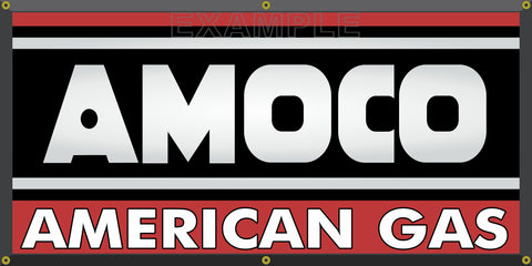AMOCO AMERICAN GAS GASOLINE GAS STATION VINTAGE OLD SCHOOL SIGN REMAKE BANNER SIGN ART MURAL 2' X 4'/3' X 6'