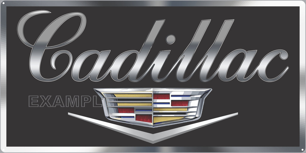 CADILLAC EMBLEM CARS AUTOMOBILES DEALER SALES OLD SIGN REMAKE ALUMINUM CLAD SIGN VARIOUS SIZES