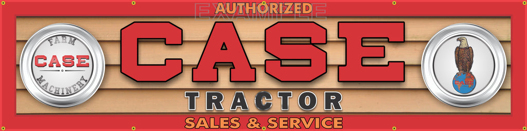 CASE TRACTOR FARM MACHINERY DEALER LETTER SIGN REMAKE BANNER ART MURAL 24" x 96"