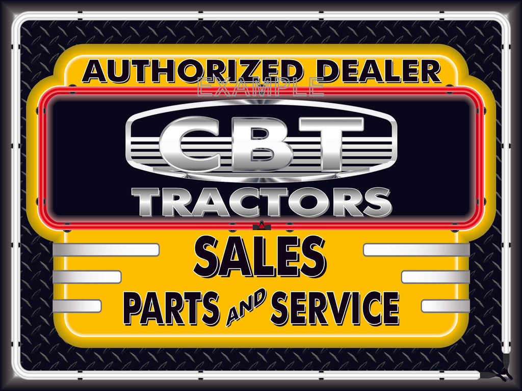 CBT TRACTORS DEALER STYLE SIGN SALES SERVICE PARTS TRACTOR REPAIR SHOP REMAKE BANNER 3' X 4'