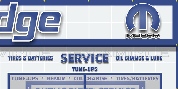 DODGE MOPAR SALES PARTS SERVICE DEALERSHIP RETRO SCENE WALL MURAL SIGN BANNER GARAGE ART VARIOUS SIZES