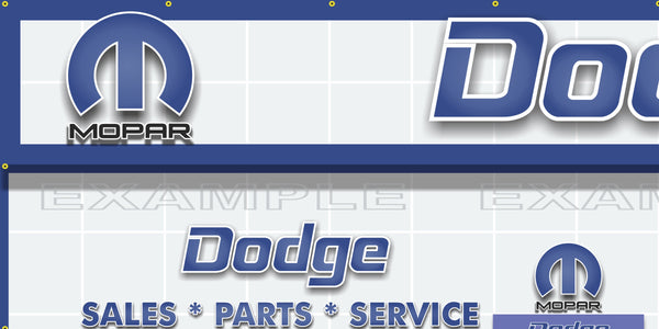 DODGE MOPAR SALES PARTS SERVICE DEALERSHIP RETRO SCENE WALL MURAL SIGN BANNER GARAGE ART VARIOUS SIZES