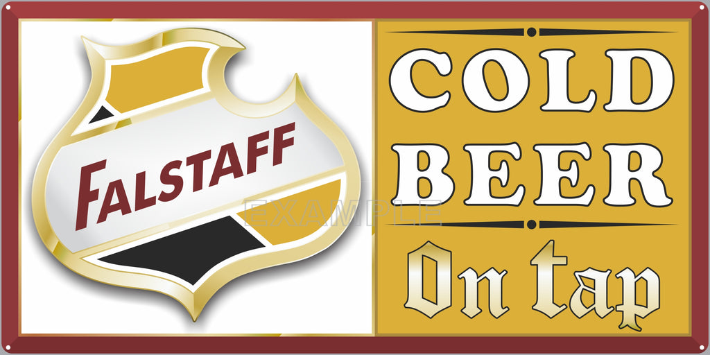 FALSTAFF BEER BAR PUB TAVERN OLD SIGN REMAKE ALUMINUM CLAD SIGN VARIOUS SIZES