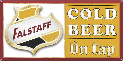 FALSTAFF BEER BAR PUB TAVERN OLD SIGN REMAKE ALUMINUM CLAD SIGN VARIOUS SIZES
