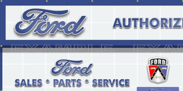 FORD MOTORCRAFT FOMOCO DEALER SALES PARTS SERVICE DEALERSHIP RETRO SCENE WALL MURAL SIGN BANNER GARAGE ART VARIOUS SIZES