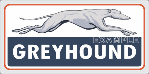 GREYHOUND BUS LINES TERMINAL STATION TRANSPORTATION OLD SIGN REMAKE ALUMINUM CLAD SIGN VARIOUS SIZES