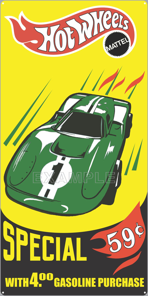 SHELL GAS STATION HOT WHEELS TOY CAR SPECIAL PROMO OLD SIGN REMAKE ALUMINUM CLAD SIGN VARIOUS SIZES
