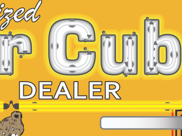PIPER CUB AIRCRAFT AIRPLANE AVIATION DEALER MARQUEE Neon Effect Sign Printed Banner 4' x 3'