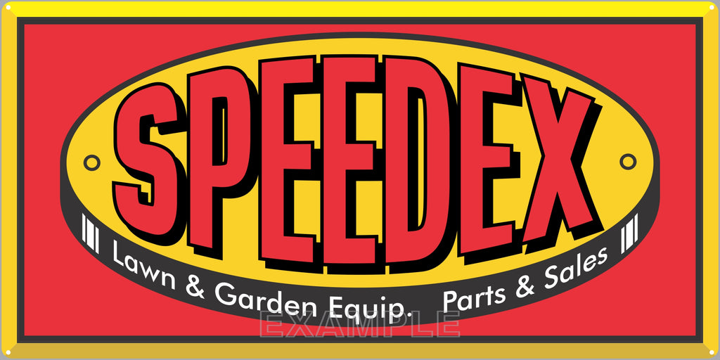 SPEEDEX LAWN AND GARDEN TRACTORS SALES DEALER OLD SIGN REMAKE ALUMINUM CLAD SIGN VARIOUS SIZES