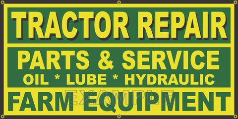 FARM TRACTOR REPAIR PARTS SERVICE DEALER OLD SIGN REMAKE BANNER SHOP ART CHOICE OF SIZE/COLORS