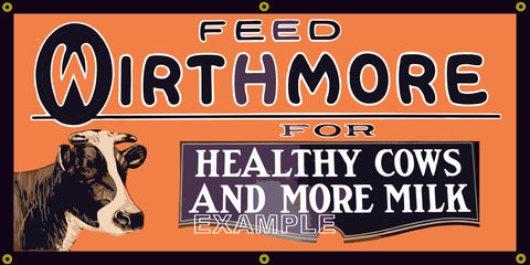 WIRTHMORE FEEDS FARM FEED STORE VINTAGE OLD SCHOOL SIGN REMAKE BANNER SIGN ART MURAL VARIOUS SIZES