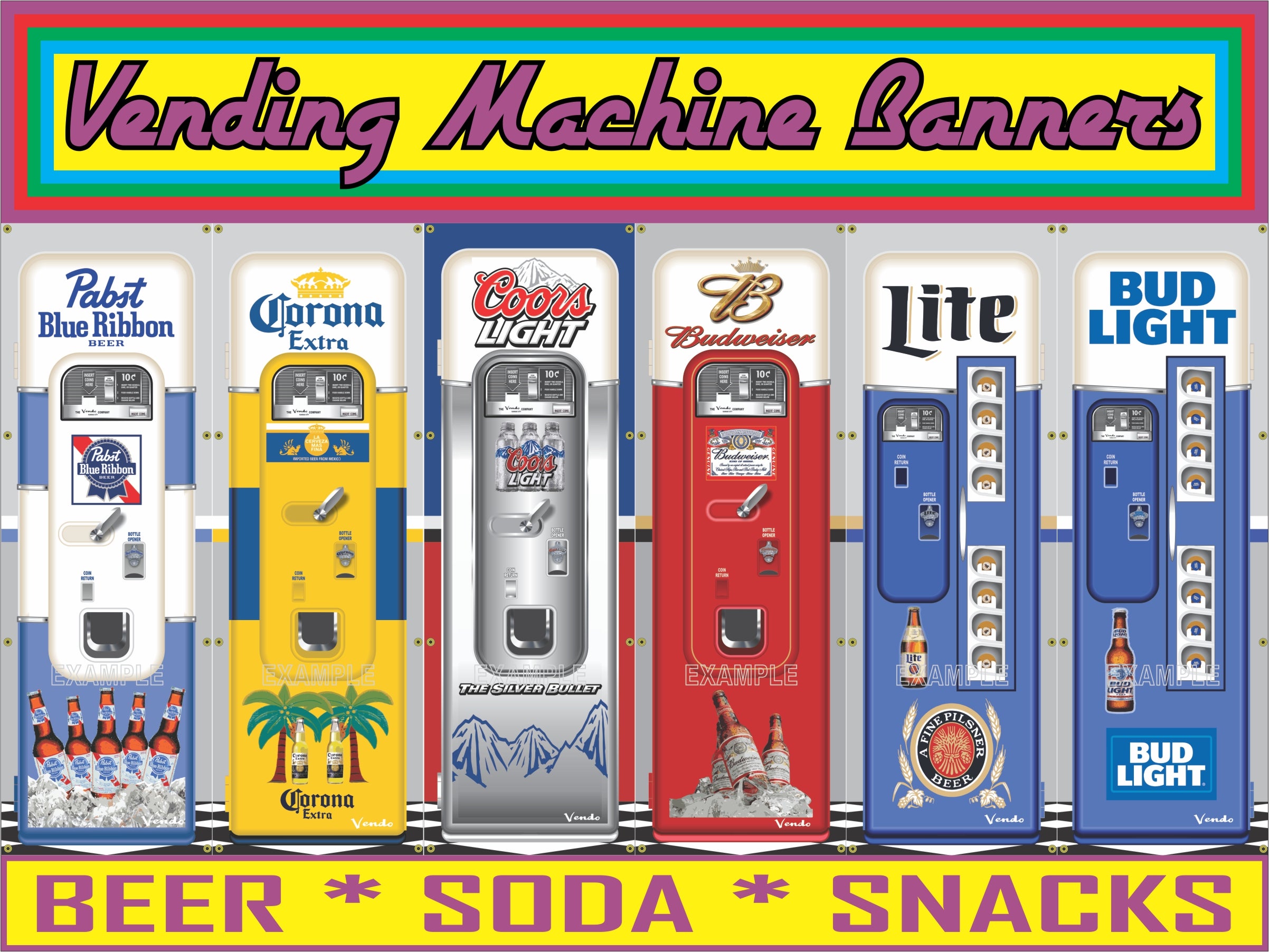 VENDING MACHINE BANNERS