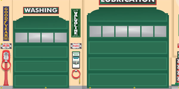 SINCLAIR ART DECO STYLE OLD GAS PUMP GAS STATION DEALER SERVICE SCENE WALL MURAL SIGN BANNER GARAGE ART VARIOUS SIZES