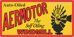 AERMOTOR WINDMILLS FARM RANCH DEALER OLD SIGN REMAKE ALUMINUM CLAD SIGN VARIOUS SIZES