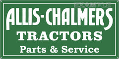 ALLIS CHALMERS TRACTORS FARM DEALER OLD SIGN REMAKE ALUMINUM CLAD SIGN VARIOUS SIZES