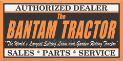 BANTAM LAWN AND GARDEN TRACTORS DEALER VINTAGE OLD SCHOOL SIGN REMAKE BANNER SIGN ART MURAL 2' X 4'/3' X 6'