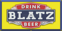 BLATZ BEER OLD SCHOOL PUB BAR SIGN REMAKE BANNER SIGN ART MURAL 2' X 4'/3' X 6'
