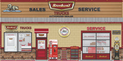 BROCKWAY TRUCKS SALES PARTS SERVICE DEALERSHIP RETRO SCENE WALL MURAL SIGN BANNER GARAGE ART VARIOUS SIZES