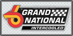 BUICK GRAND NATIONAL EMBLEM AUTOMOBILES DEALER SALES OLD SIGN REMAKE ALUMINUM CLAD SIGN VARIOUS SIZES