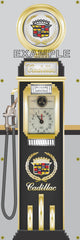 CADILLAC GASOLINE OLD CLOCK FACE GAS PUMP Sign Printed Banner TWO STYLES 2' x 6'