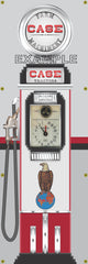 CASE TRACTOR DIESEL GASOLINE OLD CLOCK FACE GAS PUMP Sign Printed Banner VERTICAL 2' x 6'