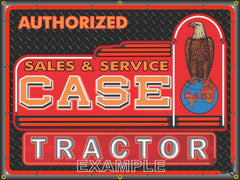 CASE TRACTOR DEALER LOGO Neon Effect Sign Printed Banner 4' x 3'