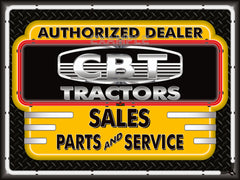 CBT TRACTORS DEALER STYLE SIGN SALES SERVICE PARTS TRACTOR REPAIR SHOP REMAKE BANNER 3' X 4'