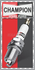 CHAMPION SPARK PLUGS SERVICE REPAIR SHOP GARAGE OLD SIGN REMAKE ALUMINUM CLAD SIGN VARIOUS SIZES