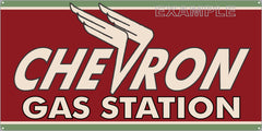 CHEVRON GAS STATION SERVICE GASOLINE OLD SIGN REMAKE ALUMINUM CLAD SIGN VARIOUS SIZES