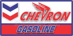 CHEVRON GAS STATION SERVICE GASOLINE RED WHITE BLUE OLD SIGN REMAKE ALUMINUM CLAD SIGN VARIOUS SIZES