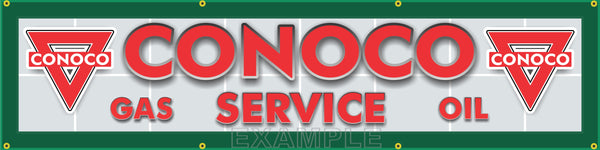 CONOCO GAS SERVICE STATION MAIN LETTER SIGN REMAKE BANNER ART MURAL 24 ...