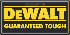 DEWALT TOOLS HARDWARE GENERAL STORE SIGN REMAKE ALUMINUM CLAD SIGN VARIOUS SIZES