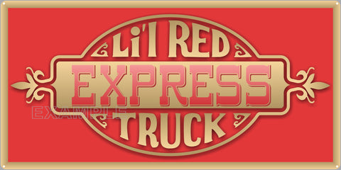 DODGE LIL RED TRUCK EXPRESS DOOR EMBLEM OLD SIGN REMAKE ALUMINUM CLAD SIGN VARIOUS SIZES