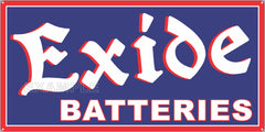EXIDE BATTERY SERVICE CENTER GAS STATION AUTOMOBILE REPAIR DEALER OLD SIGN REMAKE ALUMINUM CLAD SIGN VARIOUS SIZES