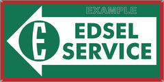 FORD EDSEL SERVICE CENTER GAS STATION AUTOMOBILE REPAIR DEALER OLD SIGN REMAKE ALUMINUM CLAD SIGN VARIOUS SIZES