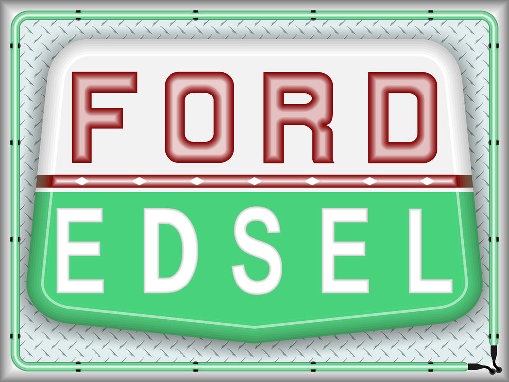 Ford Edsel Marquee Dealer Sign Style Banner 4' x 3'