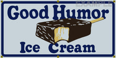 GOOD HUMOR ICE CREAM BARS VINTAGE OLD SCHOOL SIGN REMAKE BANNER SIGN ART MURAL 2' X 4'/3' X 6'