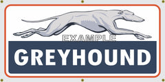 GREYHOUND BUS LINES DEPOT VINTAGE OLD SCHOOL SIGN REMAKE BANNER SIGN ART MURAL 2' X 4'/3' X 6'
