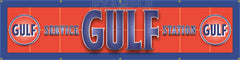 GULF OIL GAS SERVICE STATION MAIN LETTER SIGN REMAKE BANNER ART MURAL 24" x 96"
