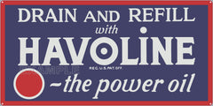 TEXACO HAVOLINE POWER OIL GAS STATION SERVICE GASOLINE OLD SIGN REMAKE ALUMINUM CLAD SIGN VARIOUS SIZES