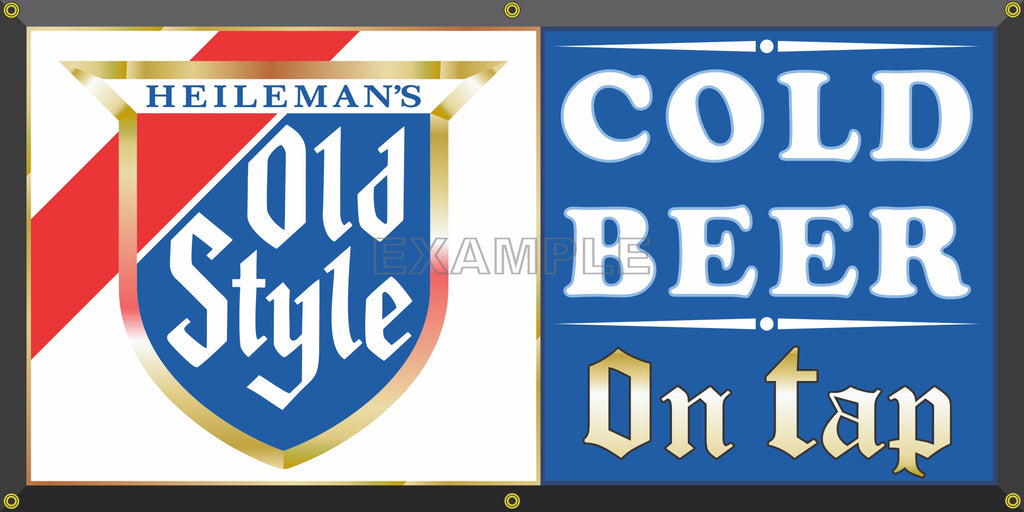 HEILEMAN'S OLD STYLE BEER BREWERY OLD SCHOOL PUB BAR SIGN REMAKE