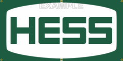 HESS OIL GASOLINE GAS STATION VINTAGE OLD SCHOOL SIGN REMAKE BANNER SIGN ART MURAL 2' X 4'/3' X 6'