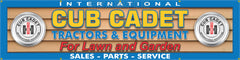 INTERNATIONAL CUB CADET LAWN TRACTOR DEALER LETTER SIGN REMAKE BANNER 24" x 96"