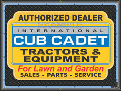 CUB CADET TRACTORS DEALER STYLE SIGN SALES SERVICE PARTS TRACTOR REPAIR SHOP REMAKE BANNER 3' X 4'