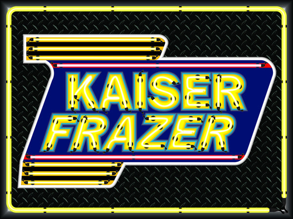 Kaiser-Frazer Marquee Style Banner Neon Effect 4' x 3'