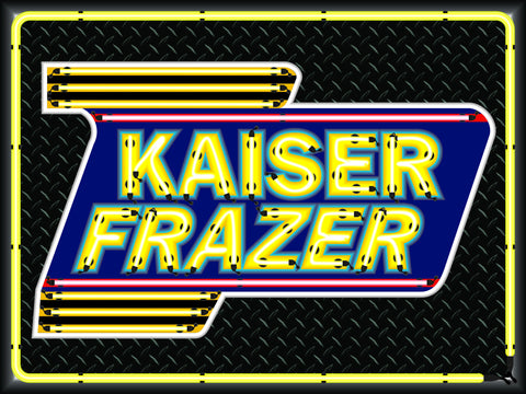 Kaiser-Frazer Marquee Style Banner Neon Effect 4' x 3'