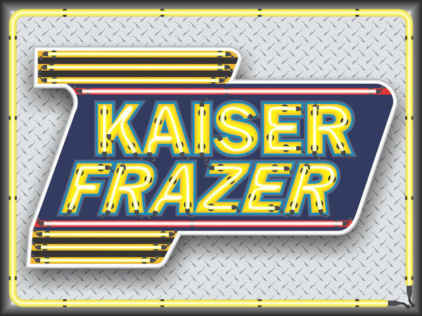 Kaiser-Frazer Marquee Style Banner Neon Effect 4' x 3'