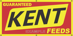 KENT FEEDS FARM SUPPLY VINTAGE OLD SCHOOL SIGN REMAKE BANNER SIGN ART MURAL 2' X 4'/3' X 6'